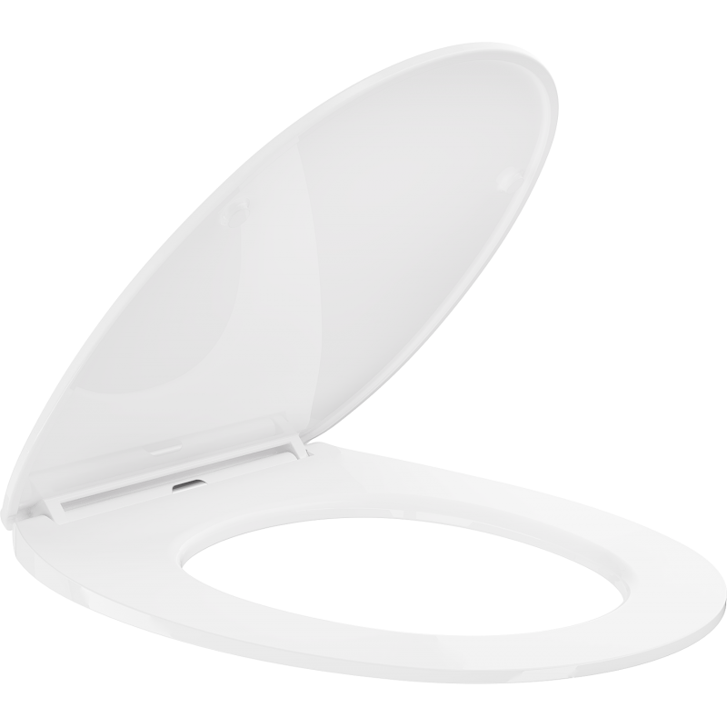 Mexen Egg deska wolnoopadající slim, duroplast, bílá lesk - 39243000