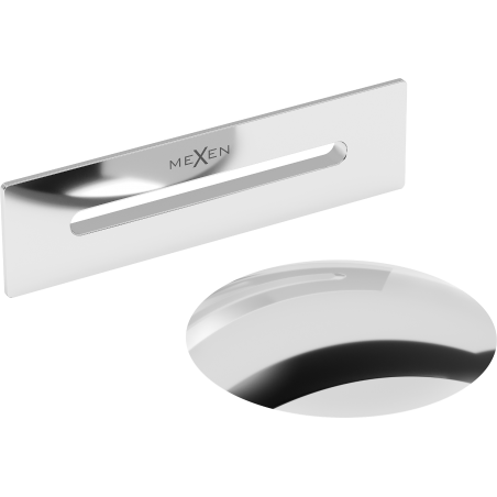 Mexen Uni zátka s přepadem do volně stojící vany, chrom - 5100-01