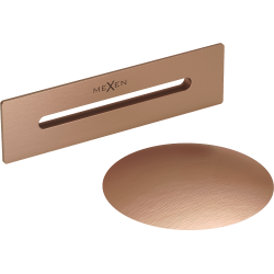 Mexen Uni zátka s přepadem do volně stojící vany, kartáčovaná měď - 5100-65