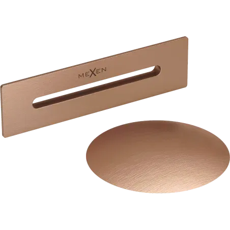 Mexen Uni zátka s přepadem do volně stojící vany, kartáčovaná měď - 5100-65