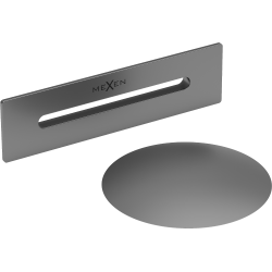 Mexen Uni výpusť s přepadem do volně stojící vany, gun metal - 5100-95