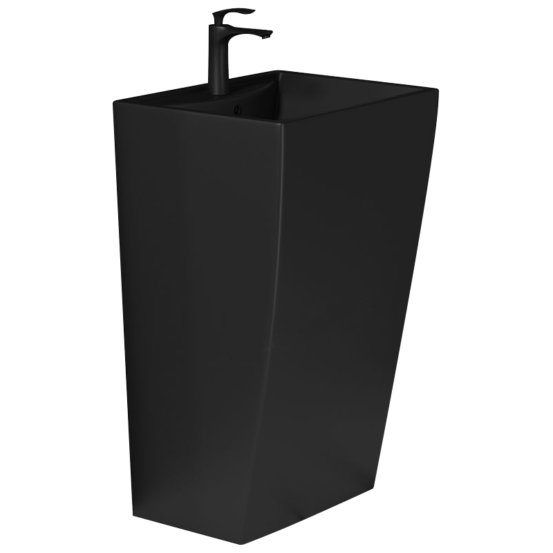 Mexen Oda volně stojící umyvadlo 47 x 42 cm, černý mat - 26124770