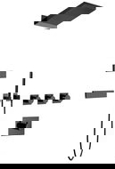 Mexen Fall podomítková sprchová sada, černá - 7602-04-70