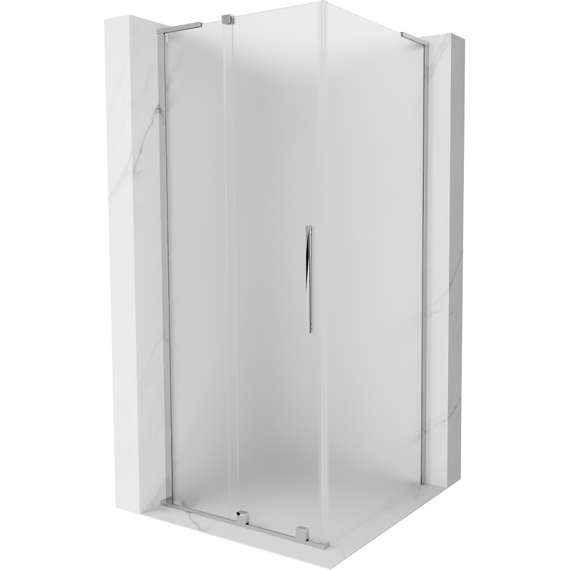 Mexen Velar L sprchový kout posuvný 110 x 110 cm, mat, chrom - 871-110-110-33-01