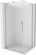 Mexen Velar L posuvný sprchový kout 100 x 90 cm, matný, chromový - 871-100-090-33-01