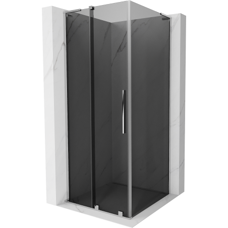 Mexen Velar L posuvná sprchová kabina 90 x 90 cm, grafit, chrom - 871-090-090-43-01