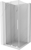 Mexen Velar L posuvná sprchová kabina 90 x 90 cm, průhledná, bílá - 871-090-090-03-20