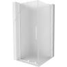 Mexen Velar L sprchová kabina posuvná 110 x 110 cm, mrazivá, bílá - 871-110-110-33-20