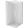 Mexen Velar L posuvná sprchová kabina 100 x 100 cm, matová, bílá - 871-100-100-33-20