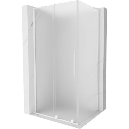 Mexen Velar L posuvná sprchová kabina 100 x 110 cm, matná, bílá - 871-100-110-33-20