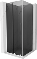 Mexen Velar L Posuvná sprchová kabina 100 x 100 cm, grafit, bílá - 871-100-100-43-20