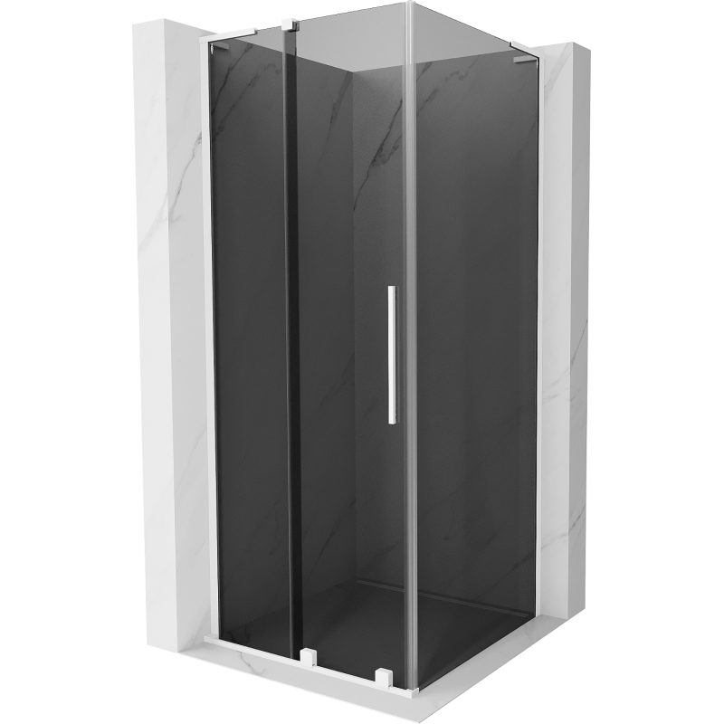 Mexen Velar L sprchová kabina posuvná 120 x 120 cm, grafit, bílá - 871-120-120-43-20