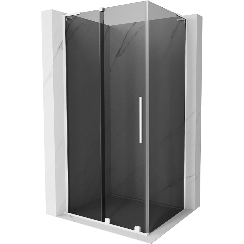 Mexen Velar L sprchový kout posuvný 110 x 90 cm, grafit, bílý - 871-110-090-43-20