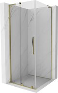 Mexen Velar L posuvná sprchová kabina 120 x 120 cm, transparent, zlatá - 871-120-120-03-50