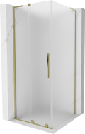 Mexen Velar L posuvná sprchová kabina 110 x 110 cm, matná, zlatá - 871-110-110-33-50