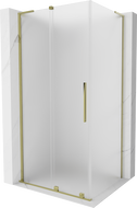 Mexen Velar L sprchový kout posuvný 110 x 90 cm, matný, zlatý - 871-110-090-33-50