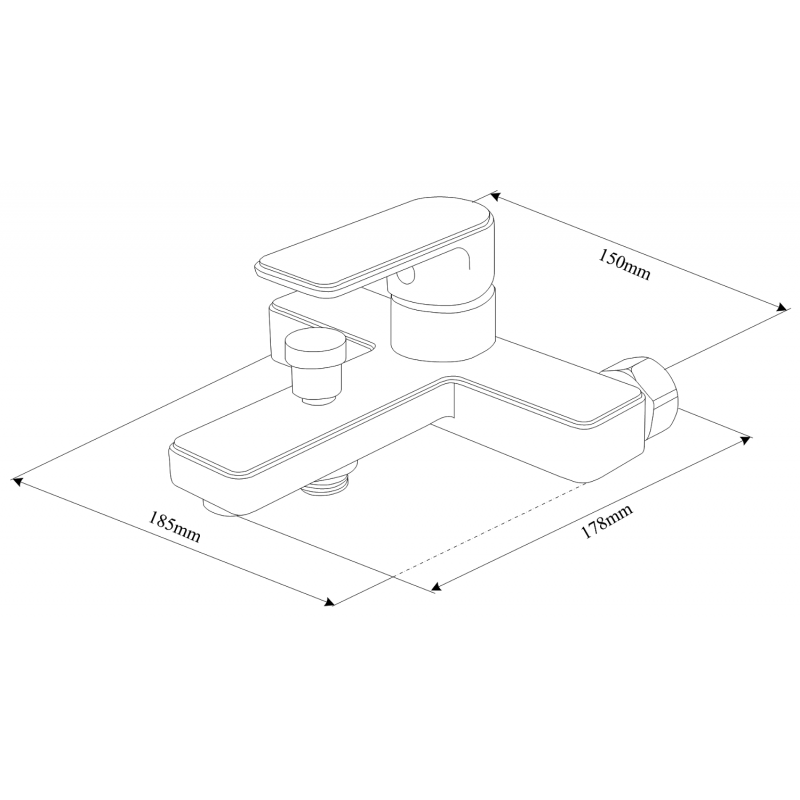 Mexen Mino DQ72 vanová sada, černá - 72403DQ72-70