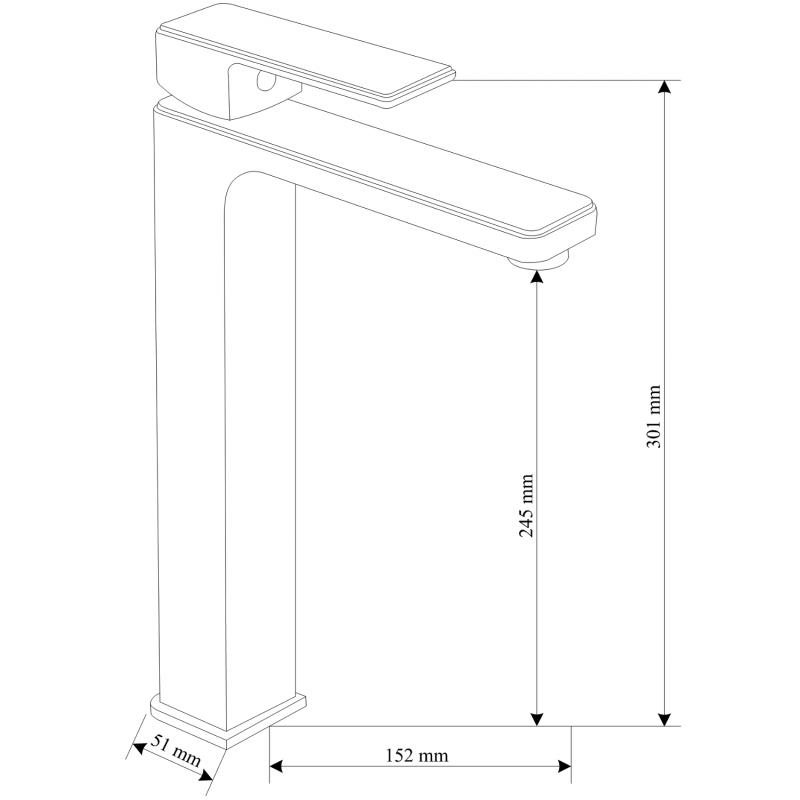 Mexen Mino R45 vanový set, černý - 72413R45-70