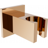 Mexen Cube sprchový držák, růžové zlato - 79350-60