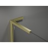 Mexen Velar L posuvný sprchový kout 120 x 75 cm, matný, zlatý kartáčovaný - 871-120-075-33-55