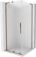 Mexen Velar L posuvná sprchová kabina 110 x 110 cm, matná, růžové zlato - 871-110-110-33-60