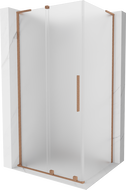 Mexen Velar L posuvná sprchová kabina 120 x 90 cm, mat, kartáčovaný měď - 871-120-090-33-65