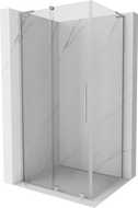 Mexen Velar L sprchový kout posuvný 110 x 80 cm, transparentní, kartáčovaný nikl - 871-110-080-03-97