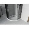 Mexen Rio sprchový kout půlkruhový 90 x 90 cm, grafit, chrom + vanička Flat, bílá - 863-090-090-01-40-4110