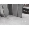 Mexen Velar L posuvný sprchový kout 110 x 90 cm, mat, kartáčovaný nikl - 871-110-090-33-97