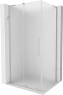 Mexen Velar L sprchový kout posuvný 120 x 90 cm, mráz, kartáčovaný nikl - 871-120-090-33-97