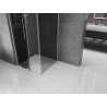 Mexen Velar L posuvná sprchová kabina 90 x 90 cm, grafit, kartáčovaný nikl - 871-090-090-43-97