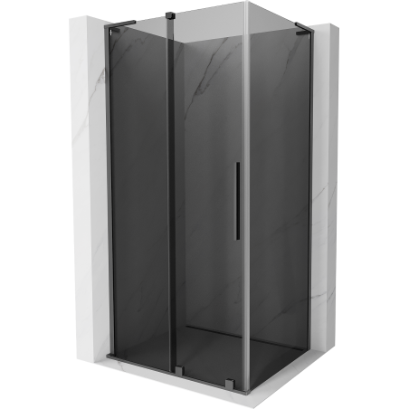 Mexen Velar L sprchový kout posuvný 120 x 75 cm, grafit, gun metal - 871-120-075-43-95