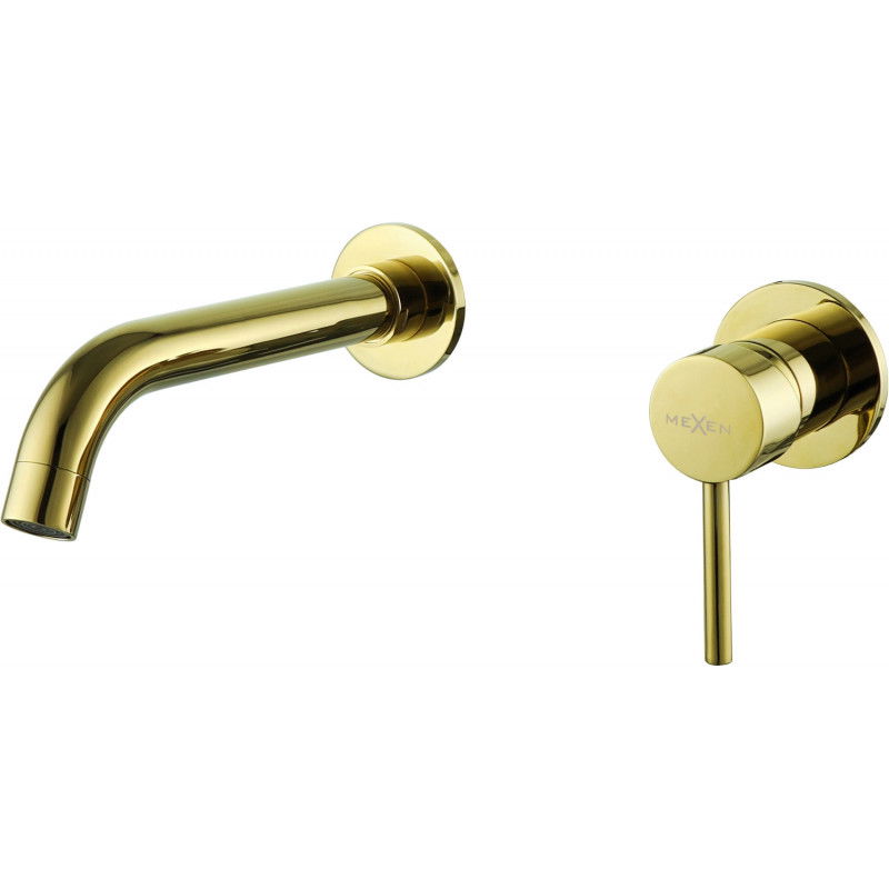 Mexen Alma podomítková baterie umyvadlová, zlatá - 75015-50