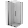 Mexen Velar L sprchový kout posuvný 90 x 90 cm, transparentní, černý - 871-090-090-03-70
