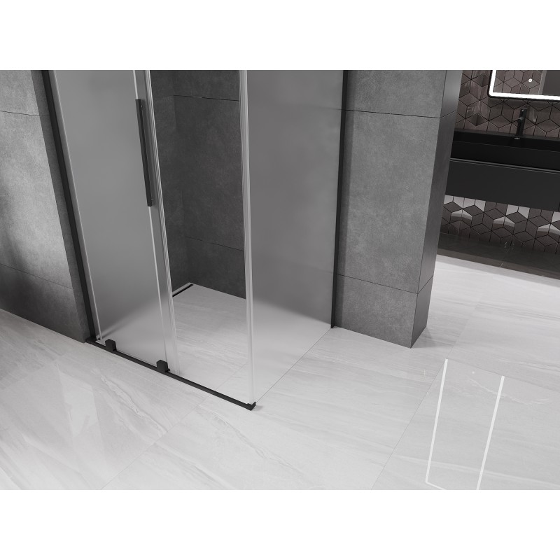 Mexen Velar L posuvný sprchový kout 120 x 85 cm, mat, černý - 871-120-085-33-70