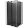 Mexen Velar L posuvná sprchová kabina 100 x 75 cm, grafit, černá - 871-100-075-43-70