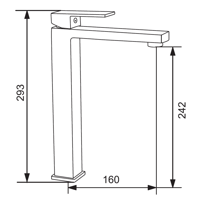 Mexen Uno vysoká umyvadlová baterie, zlatá - 71410-50