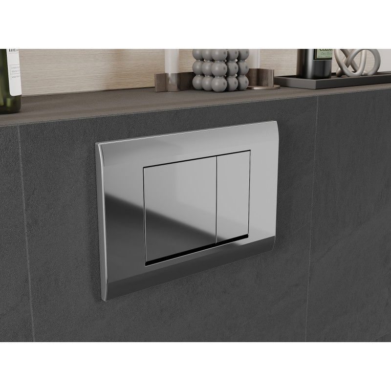 Mexen Fenix Air 01 pneumatické splachovací tlačítko, lesklý chrom - 6A0101