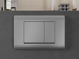 Mexen Fenix Air 01 pneumatické splachovací tlačítko, matný chrom - 6A0102