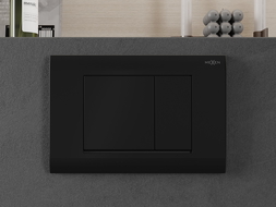 Mexen Fenix Air 01 pneumatické splachovací tlačítko, černé - 6A0103