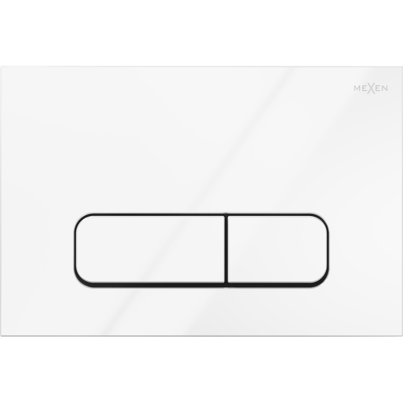 Mexen Fenix Air 02 pneumatické splachovací tlačítko, lesklá bílá - 6A0200