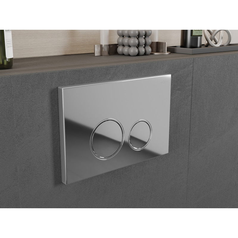 Mexen Fenix Air 05 pneumatické splachovací tlačítko, lesklý chrom - 6A0501