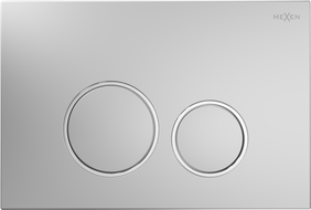 Mexen Fenix Air 05 pneumatické splachovací tlačítko, matný chrom - 6A0502