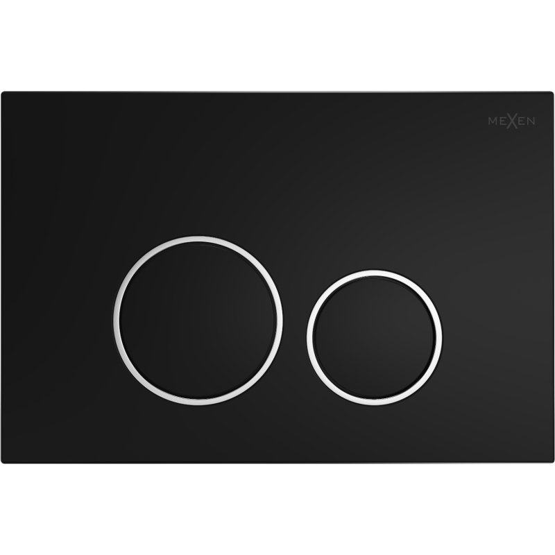 Mexen Fenix Air 05 pneumatické splachovací tlačítko, černé - 6A0503