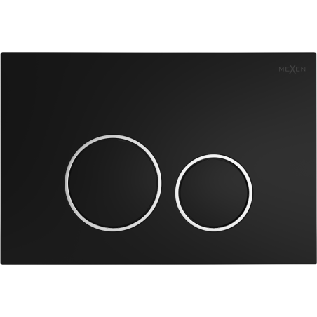 Mexen Fenix Air 05 pneumatické splachovací tlačítko, černé - 6A0503