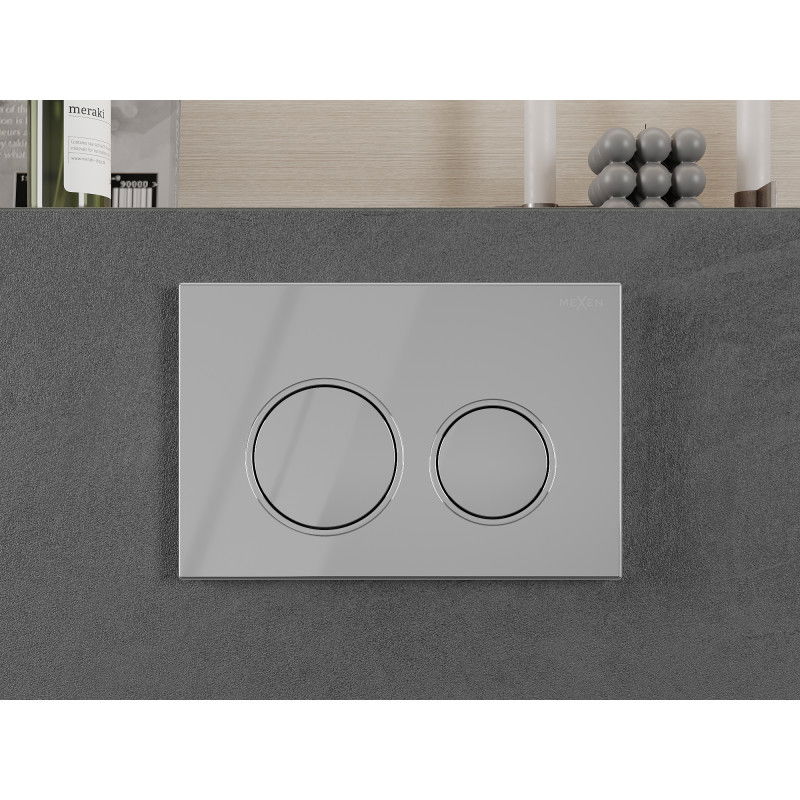 Mexen Fenix Air 07 XS tlačítko splachování pneumatické, chrom lesklý - 6A0701