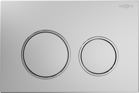 Mexen Fenix Air 07 XS pneumatické splachovací tlačítko, matný chrom - 6A0702