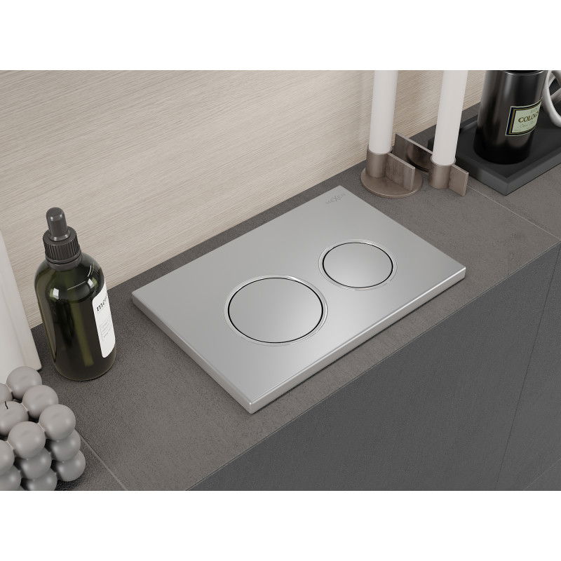 Mexen Fenix Air 07 XS pneumatické splachovací tlačítko, matný chrom - 6A0702