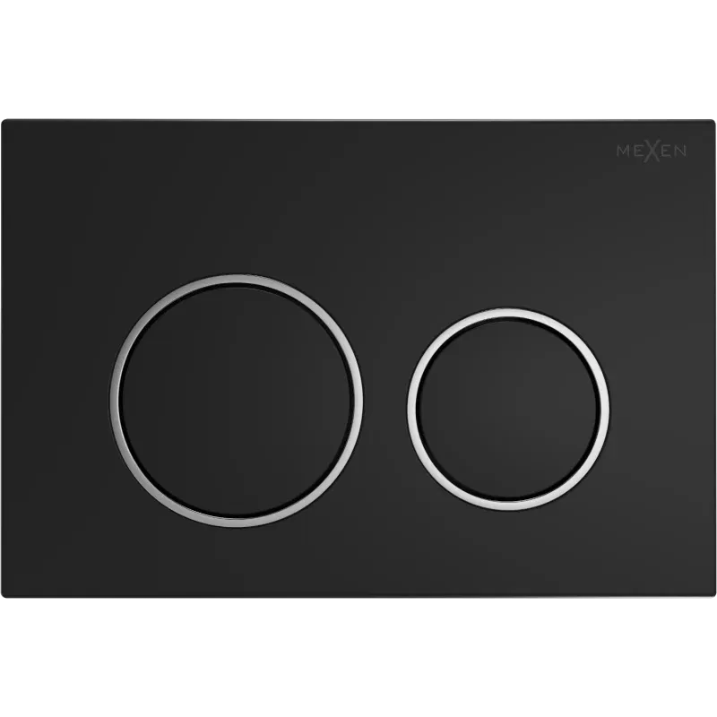 Mexen Fenix Air 07 XS pneumatické splachovací tlačítko, černé - 6A0703