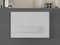 Mexen Fenix Air 09 pneumatické splachovací tlačítko, lesklá bílá - 6A0900